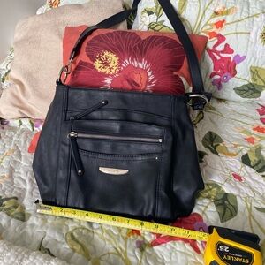 Rosetti Black Shoulder Bag with Structured Design